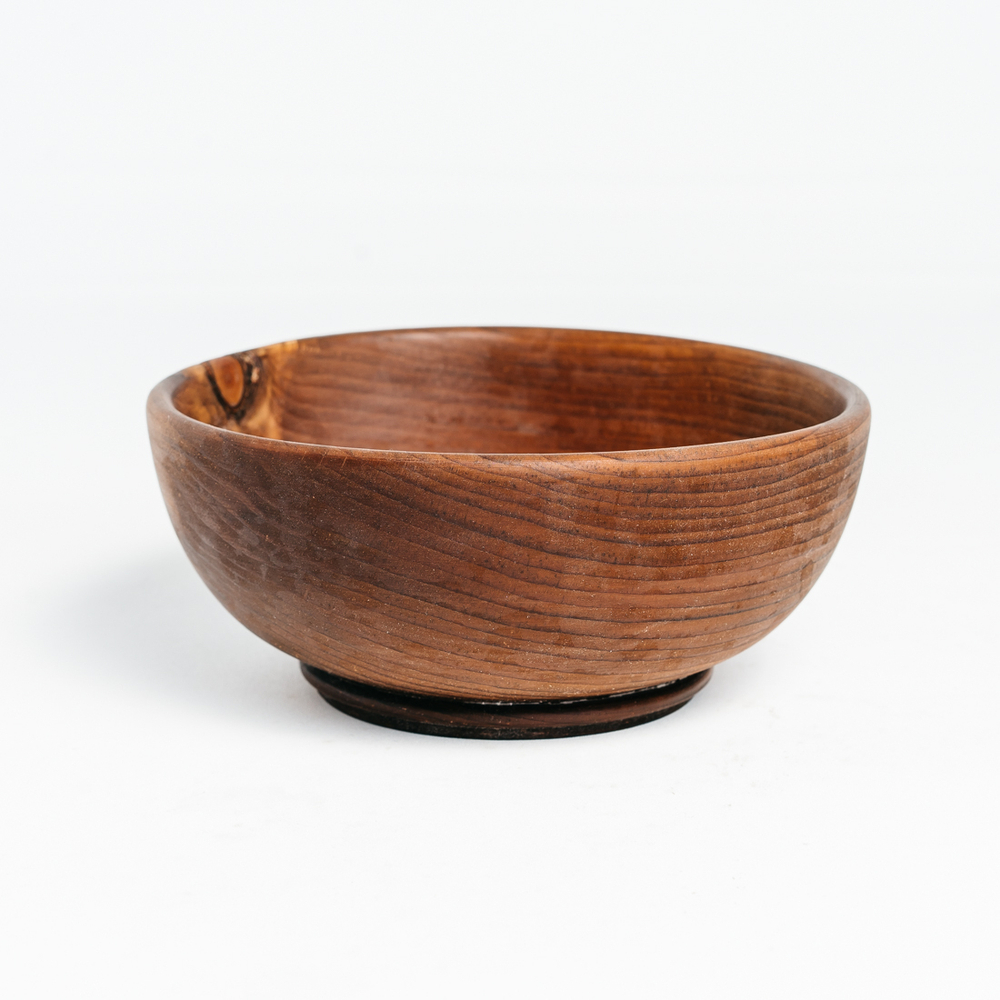 Деревянная тарелка Art of Siberia из сибирского кедра, глубокая, 18 см. T95