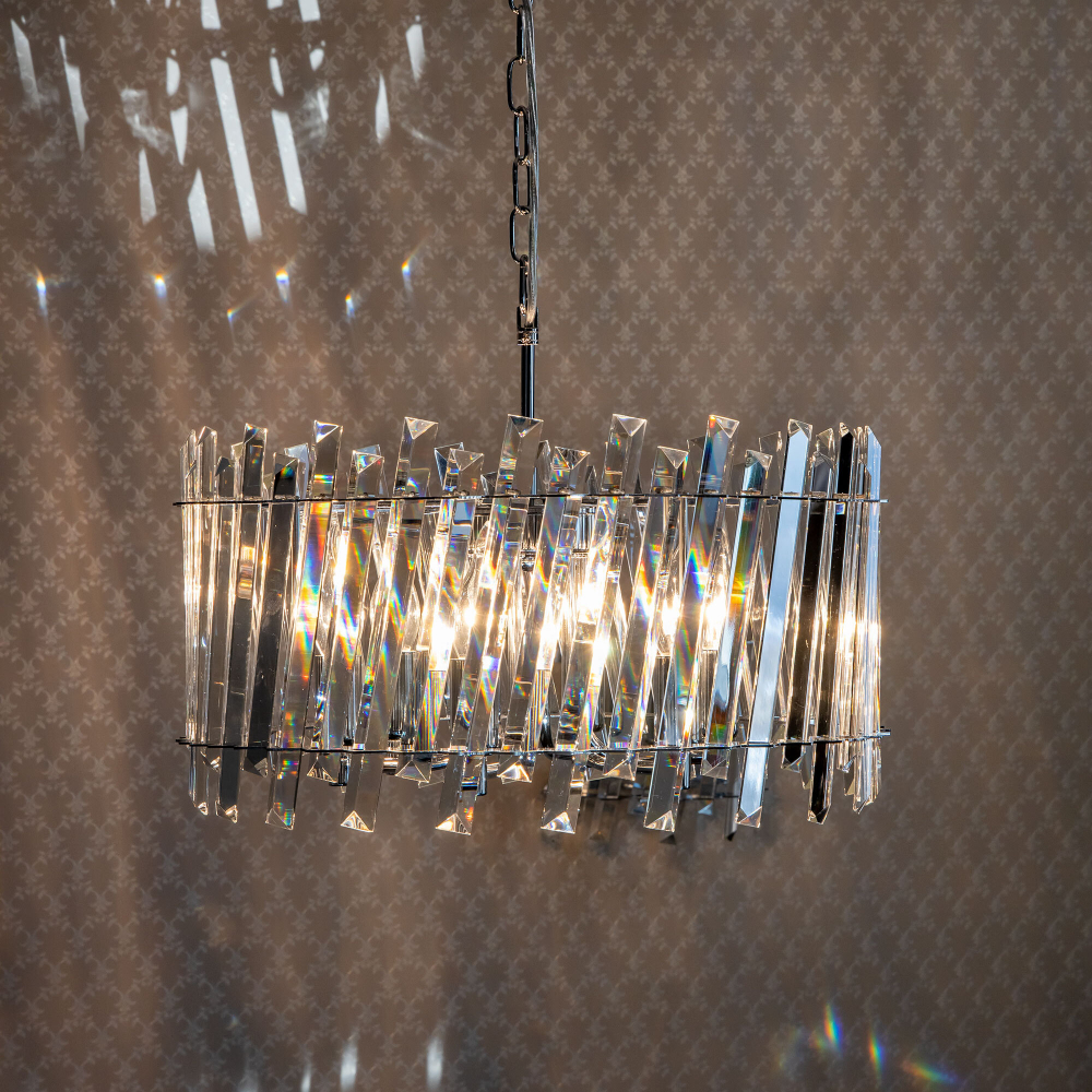 Citilux Ингвар CL334161 Люстра подвесная хрустальная Хром