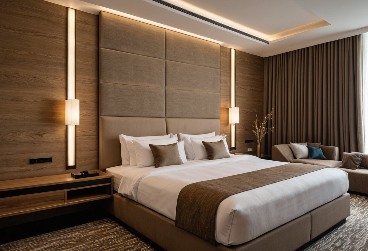 Нестандартные решения для отделки стен: декоративные панели, камень, дерево и текстиль.