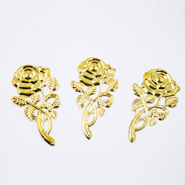 Декор для урны металл золото Роза