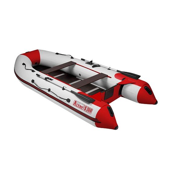 Лодка Алтай S360 светло-серый/красный (модель A-S360SS) Тонар