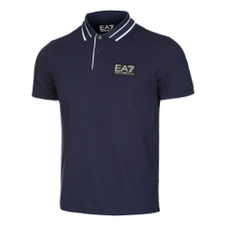 Мужское теннисное поло EA7 Polo Men - Dark Blue