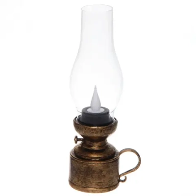 Сувенир с подсветкой «Лампа-Винтаж» 7,3*18,5 см, Бронза