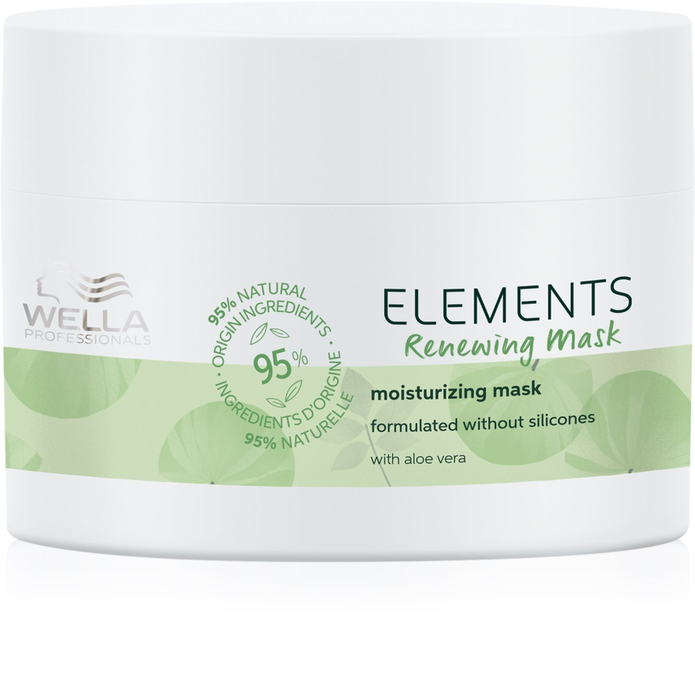 Wella Professionals Elements - регенерирующая маска для придания блеска и смягчения волос /   150  ml  / GTIN 4064666036076