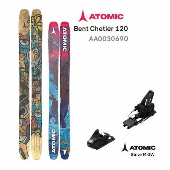 Горные лыжи Atomic Bent Chetler 120 + крепление STR 14 GW (25/26)