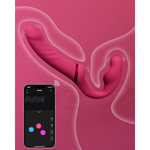 Страпон Lovense Lapis двусторонний, гибкий c вибрацией