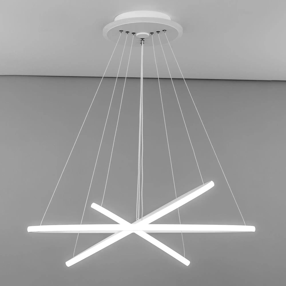 Citilux Неон Смарт CL731A090E RGB Умная подвесная люстра Белая