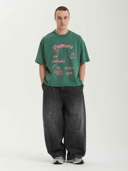 Мужская Футболка Good Morning Cops Vintage