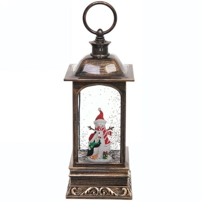 Сувенир с подсветкой «Волшебный фонарь с снеговиком» 23*9,5*9,5 см