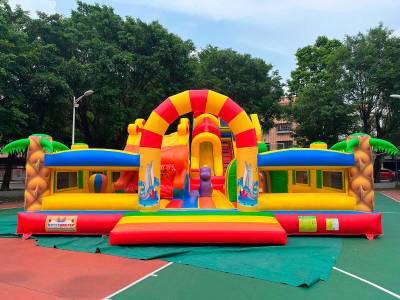 Коммерческий надувной батут «Тропикана макси 2», 15*8*6 м