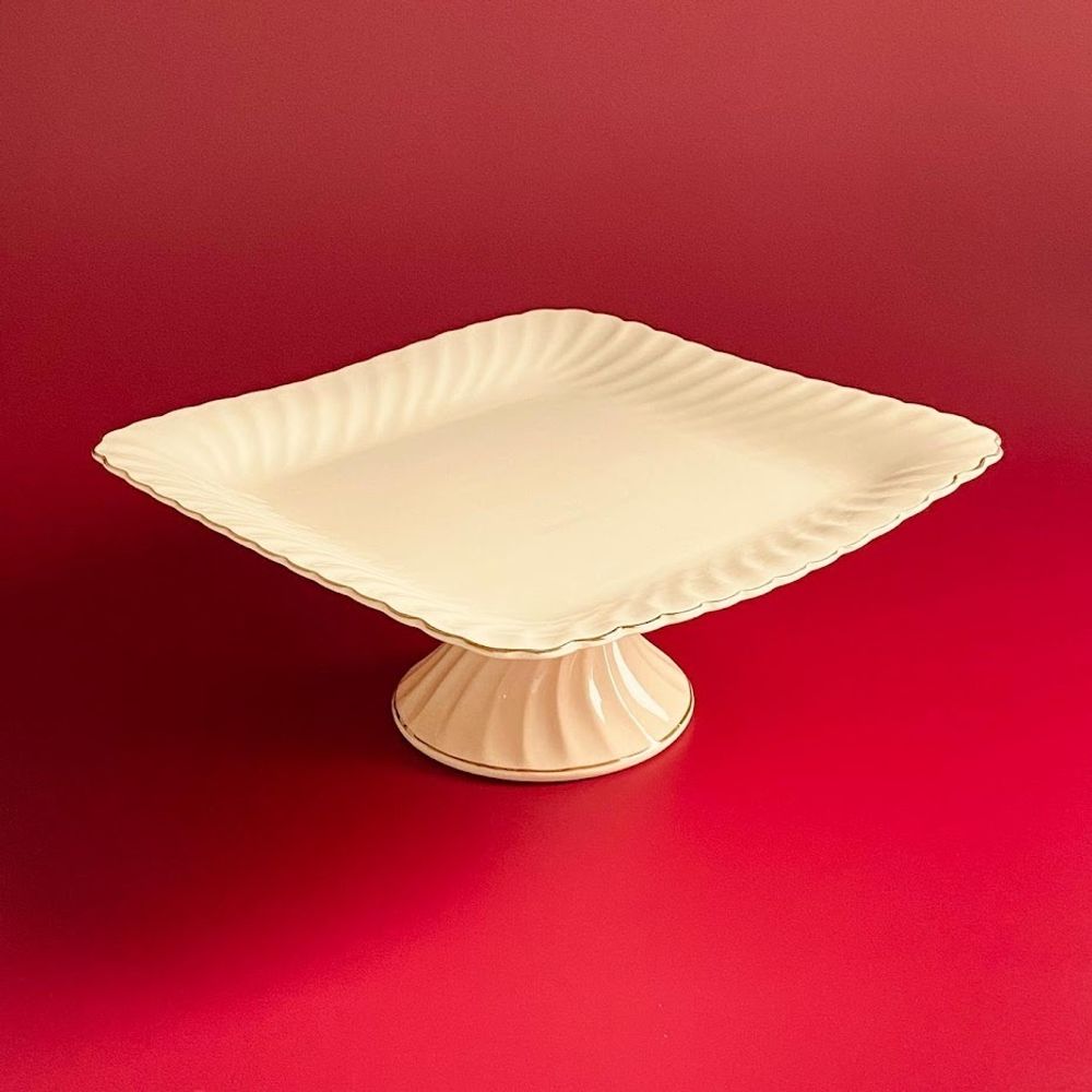 Lenardi 305-132 Квадратная фруктвоница 32см на ножке ЖОЗЕ в под.уп.(х4)