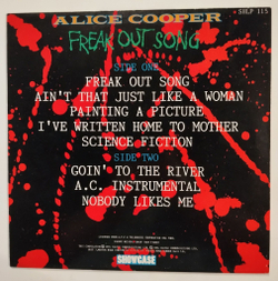 Винтажная виниловая пластинка LP Alice Cooper Freak Out Song (UK 1985)