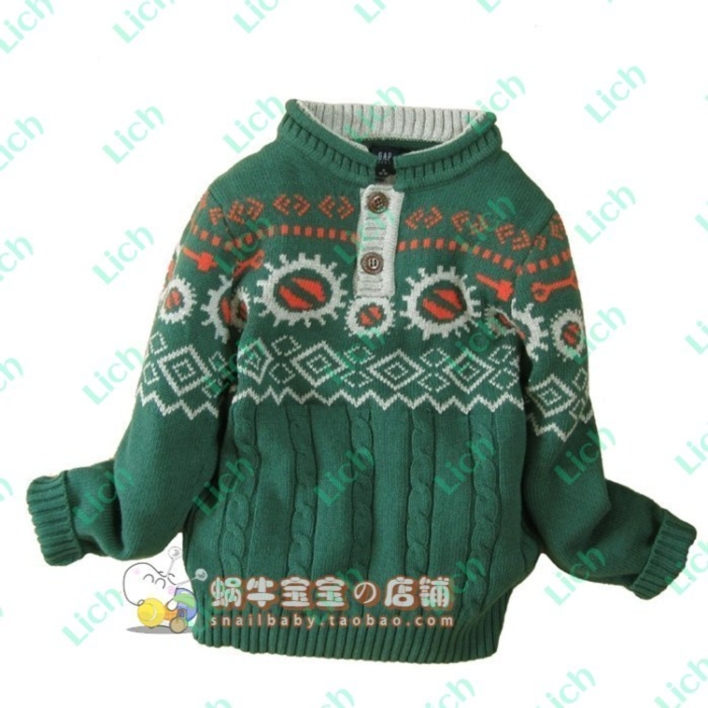 Пуловер с геометрическим рисунком и рельефной вязкой