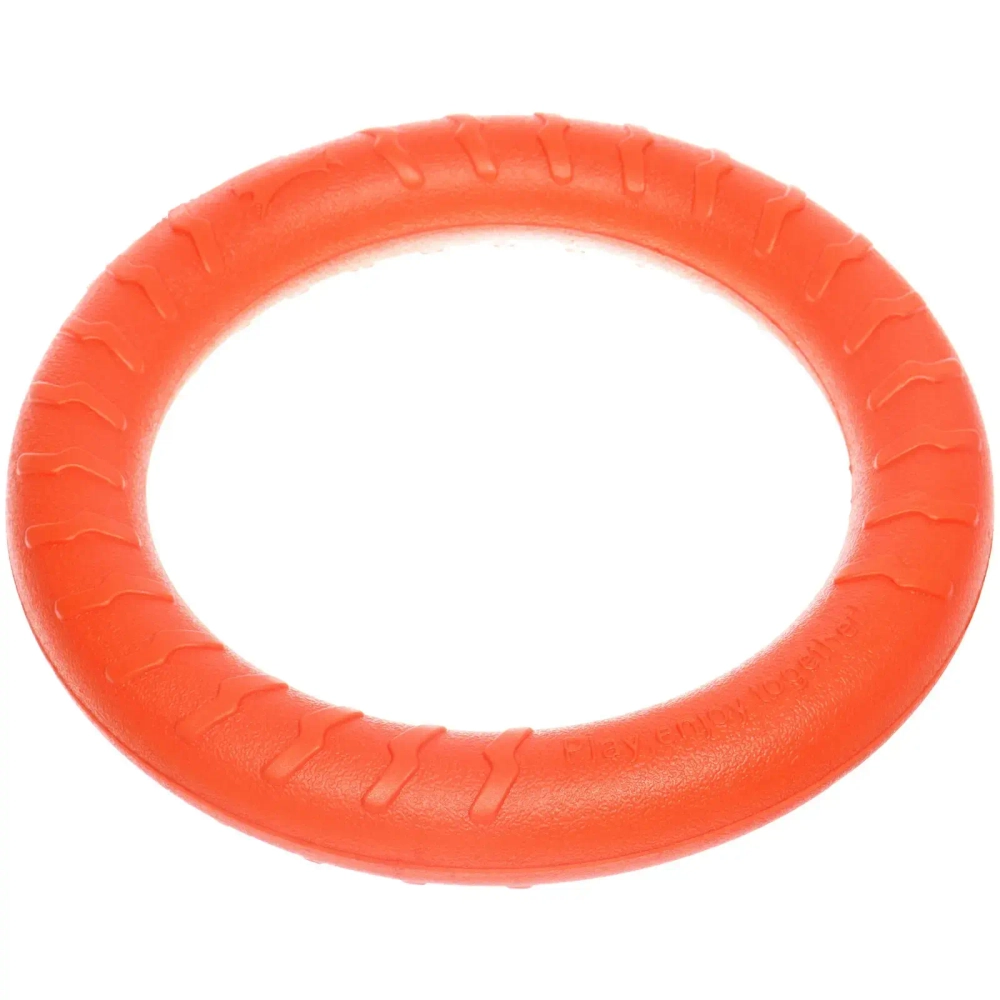 Кольцо - пуллер для собак средних и крупных пород «ЛЮБИМЫЙ БРО», цвет оранжевый, d - 18.5см (подвес)✦