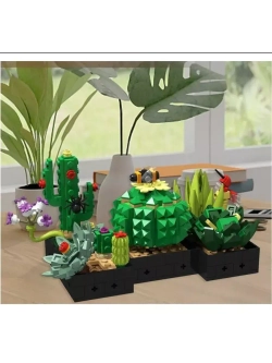 Конструктор цветы Суккуленты 590 деталей