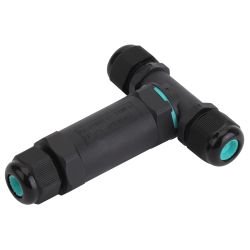 Коннектор ЭРА NO-224-20 кабельный T-образный IP68 3-Pin | Электротовары