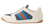 GUCCI Gucci Screener denim series gg Enamel fashion sneakers men's White and blue