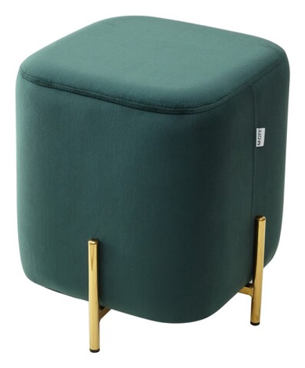 Пуф для гостиной М-City DISAUR Арес (Ares) Bluvel-78 Зеленый, Золотой