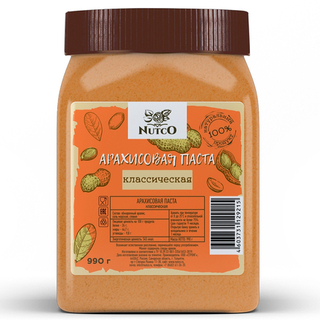 Nutco Арахисовая Паста Классическая (990 гр.)