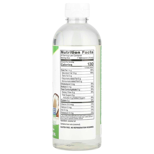 Nature's Way, Жидкое кокосовое масло премиального качества, 600 мл (20 жидк. Унций)