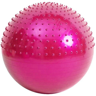 Фитбол Sportage полумассажный 75 см 1000гр ( с насосом), Фуксия