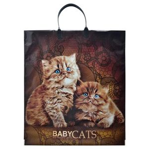 Пакет пластиковая ручка Россия 40*44 см 100 мкм ПВД Бэбикэтс 1 шт 100 шт/кор