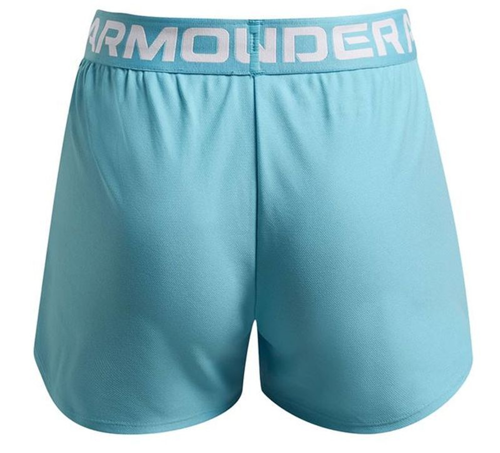 Шорты для девочки теннисные Under Armour Girls' UA Play Up Shorts - sky blue/white