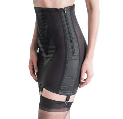 Корсетный пояс для чулок очень сильной коррекции (Размер: 6X) (Цвет: черный)