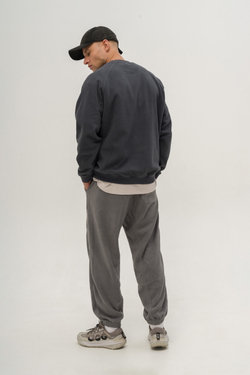 Толстовка KUL'TURA "FLEECE" Темно-серый