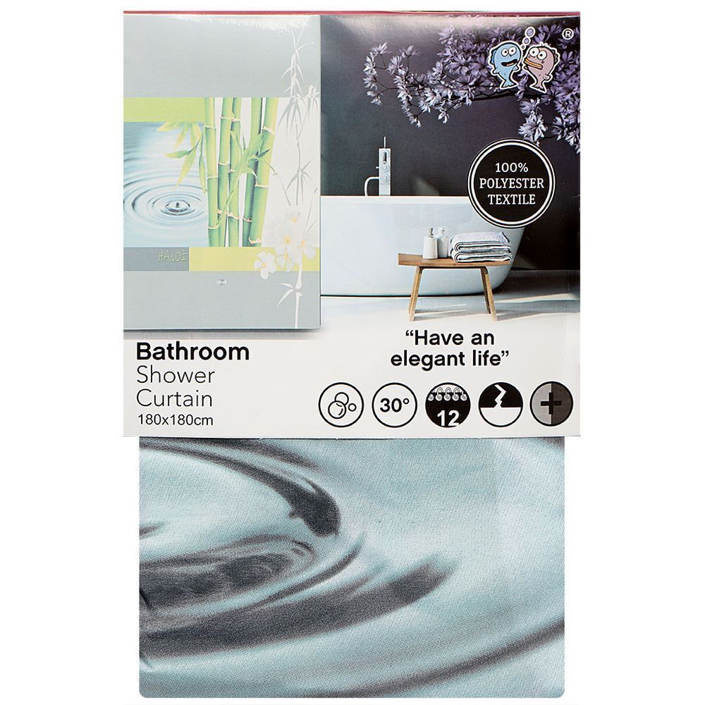 Штора для ванн 180х180 см, ПЭ, Бамбук, Y3-807