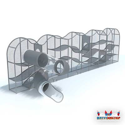 Плоский детский лабиринт «Сказочный Замок», 10×3,5×4 м