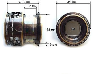 Tsurinoya Jaguar-2000 Шпуля мелкая.