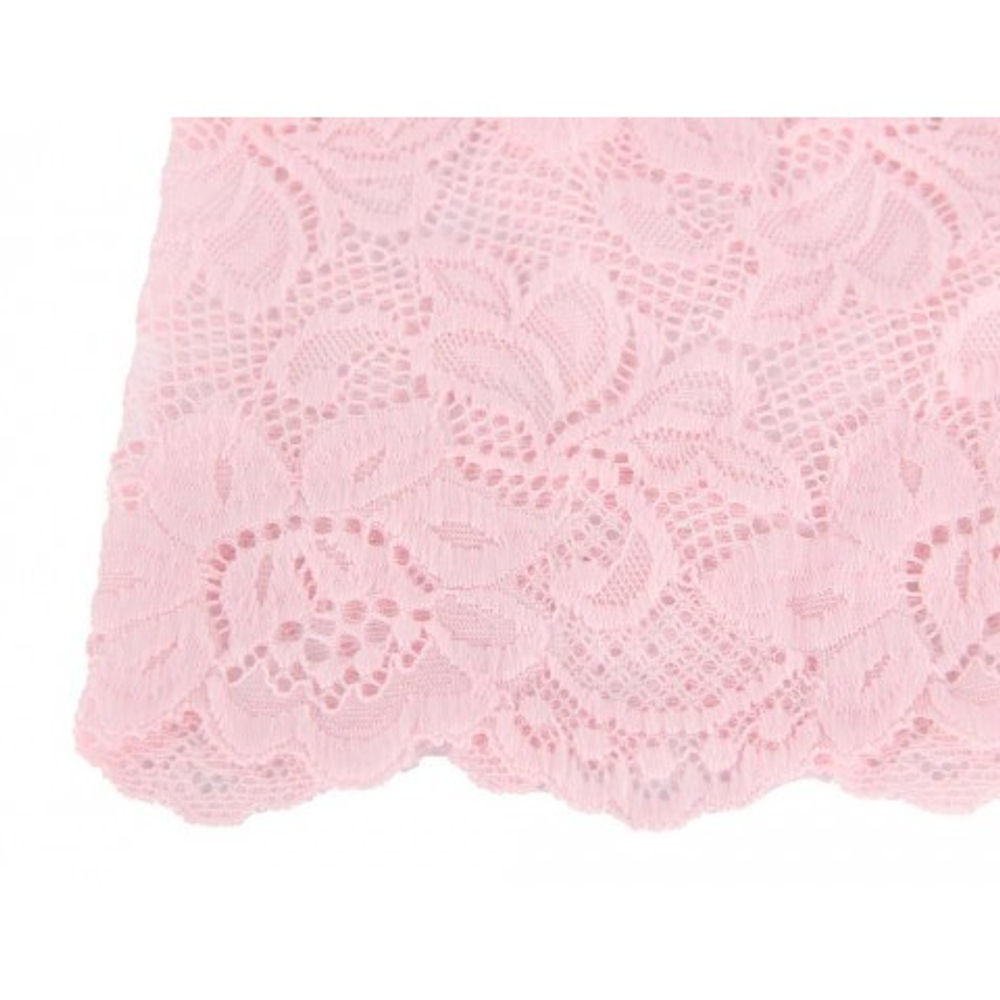 Трусики-шортики кружевные, розовые, XS-S