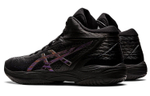 Asics Gel-Hoop V14 round head comfortable non-slip wear-resistant breathable mid-top basketball shoes for men and women with the same style black and purple