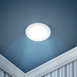 Светильник светодиодный встраиваемый Даунлайт ЭРА LED 1-6-6K Slim панель 6Вт 6500К круг | Downlight