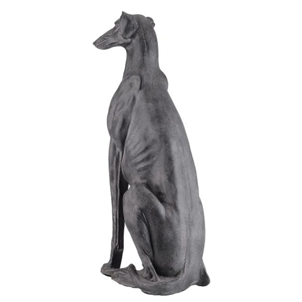 Статуя собаки "Борзая" (правая) 46x22x77см полистоун