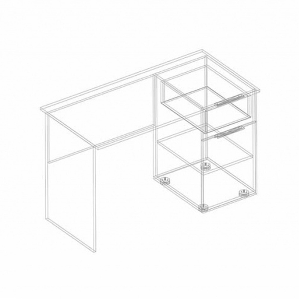 Тефия Стол письменый правый