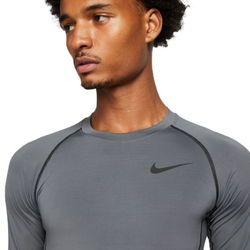 Термобелье Nike Pro Dri-Fit Tight Top LS M - iron grey/black/black