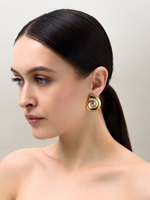 Пусеты Shell Elegant Gold