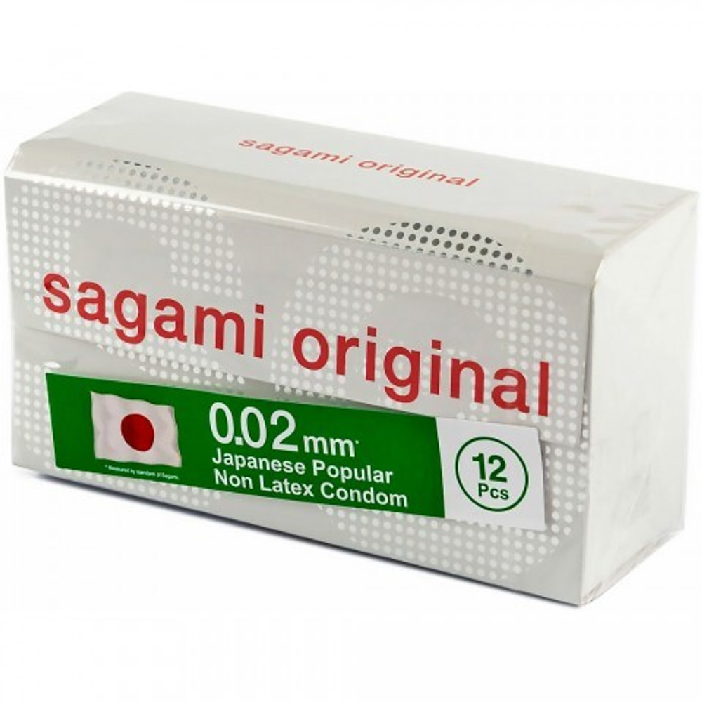 Презервативы полиуретановые Sagami Original 0.02, 12 шт.