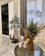 Заснеженная ель на ножке «Тароко» (Литая хвоя) 150 см / 1,5 м