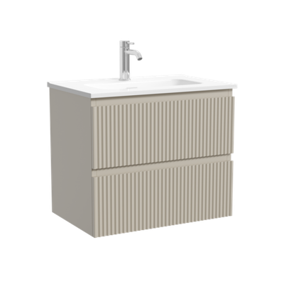 Тумба подвесная SANCOS Snob R 590х390х500, c двумя ящиками оснащенными доводчиками, Beige Soft , арт.SNR60/39CE