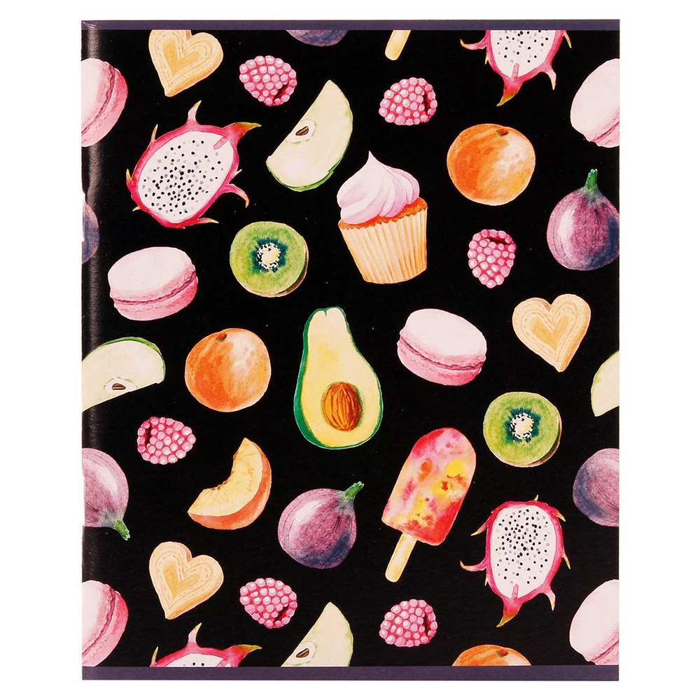 Тетрадь школьная А5 48л. клетка, офсет №1(обложка картон) в ассорт.(92%) (КПК)