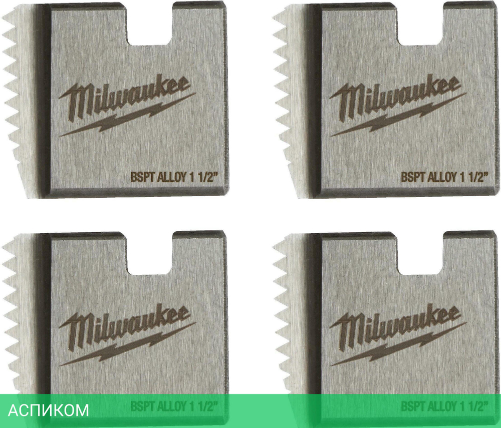 Плашка для резьбонарезного инструмента Milwaukee FPTD 1-1/2" BSPT Alloy (4932480231)
