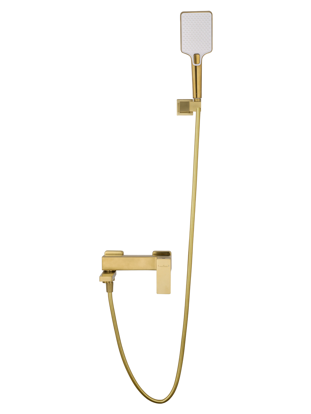Смеситель для ванны с душем WONZON & WOGHAND CUBE 2.0, Брашированное золото (WW-88037068-BG)