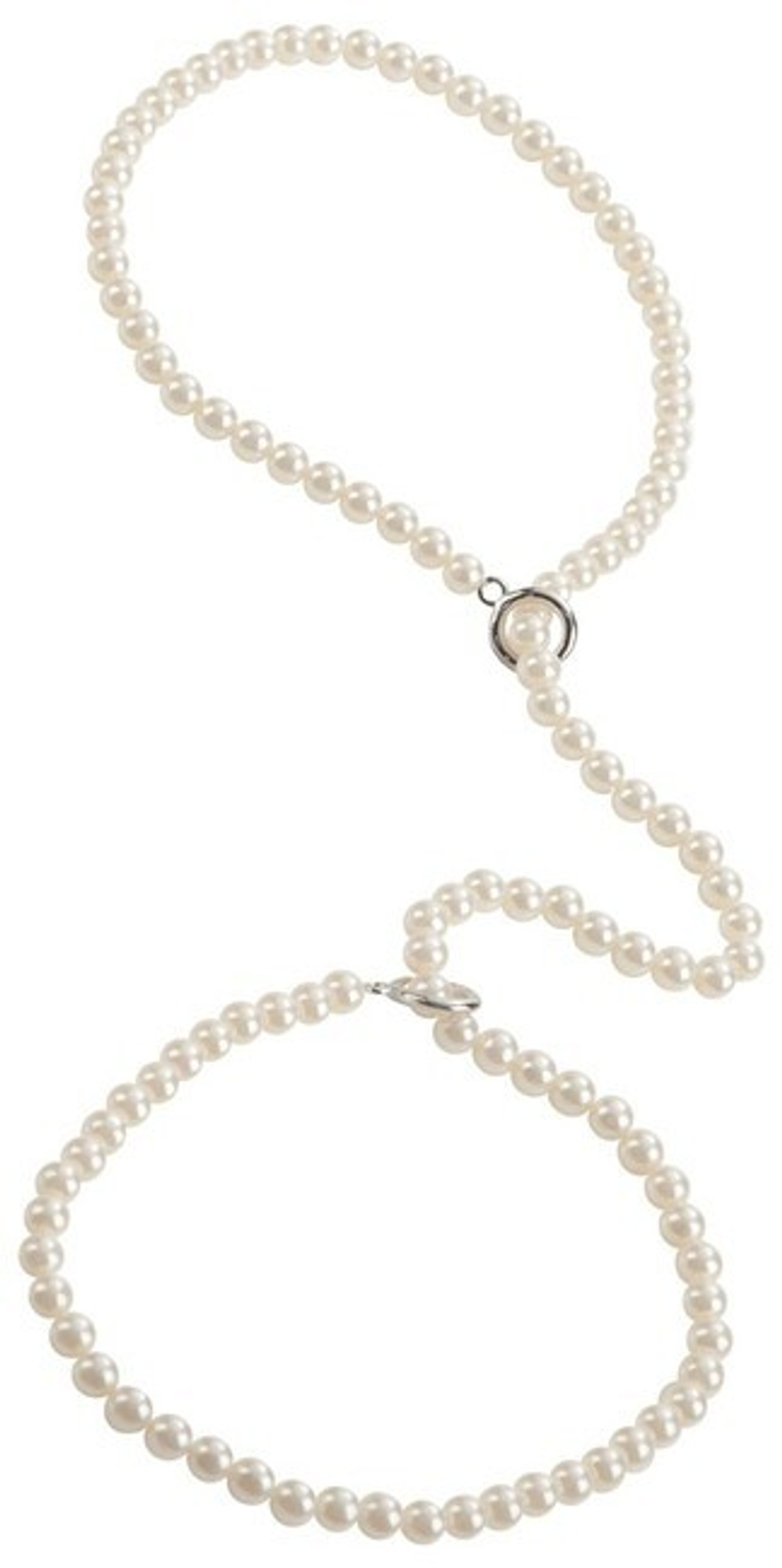 Декоративные фиксаторы из жемчужин Pearl Cuffs (Цвет: белый)