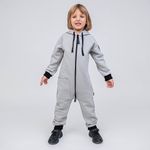 Комбинезон с капюшоном и накладным карманом "Жемчуг"