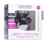 Черное эрекционное виброкольцо Rabbit Cockring (Цвет: черный)