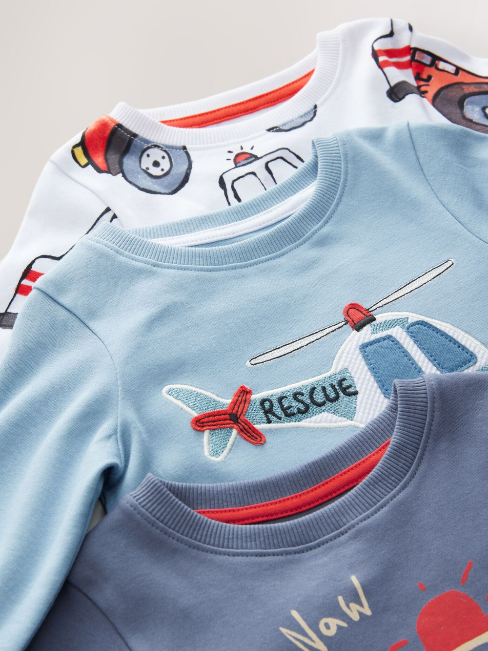 Пижама для мальчика Next AP9-446, 3 шт., Красный, Синий