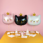 Шар Кошка в короне белая